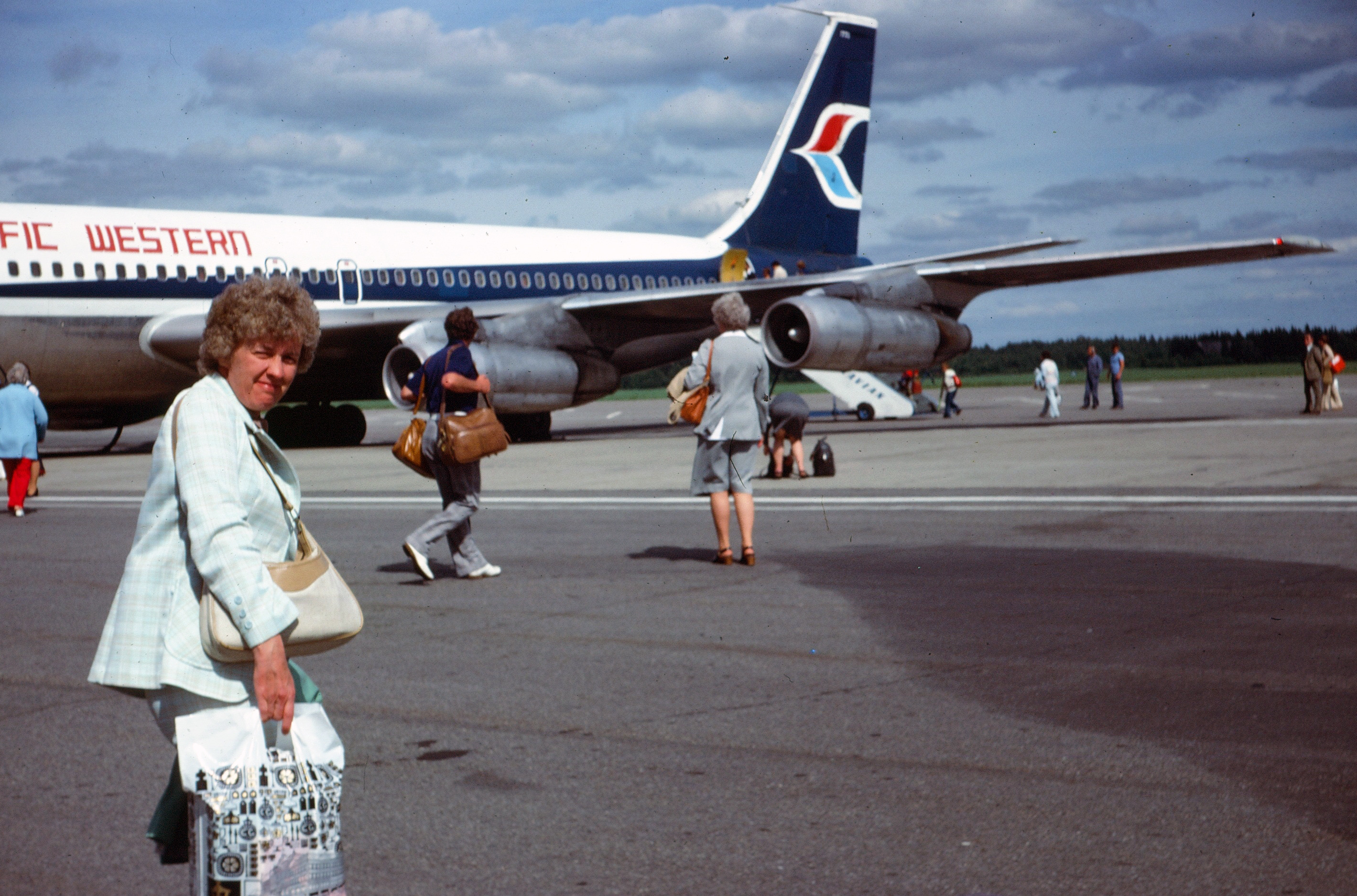 Mary on tarmac